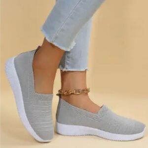 NWOT-Gray Slip-On Women's Shoes